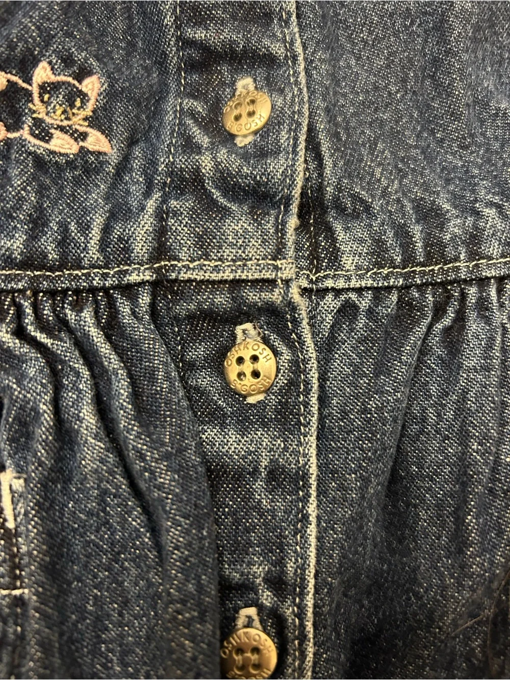 Vintage OshKosh B’gosh Denim Dress Girls 18 Months